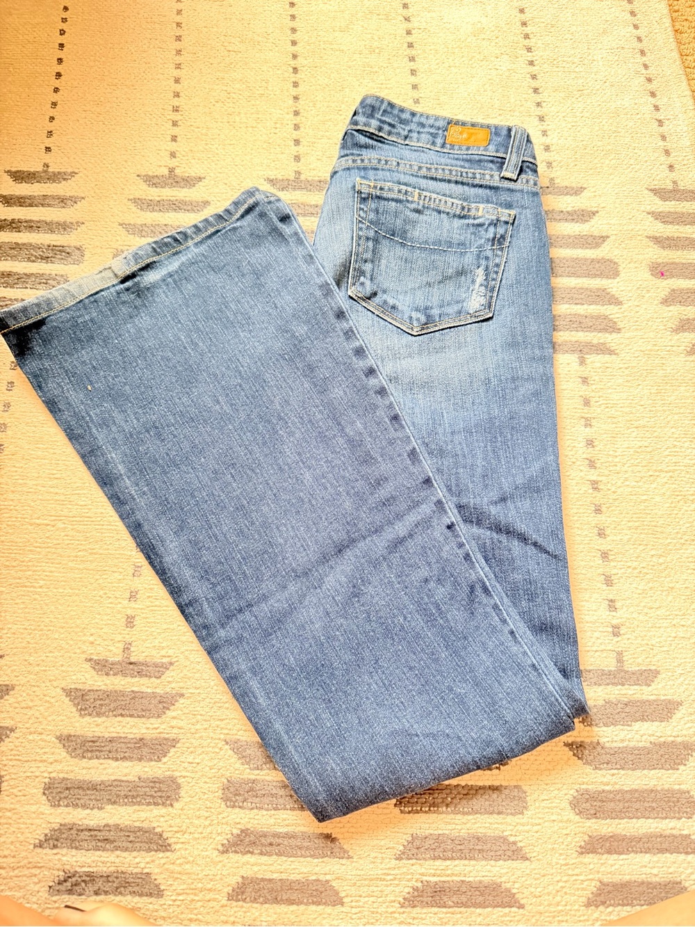 PAIGE Light Blue Flare Jeans